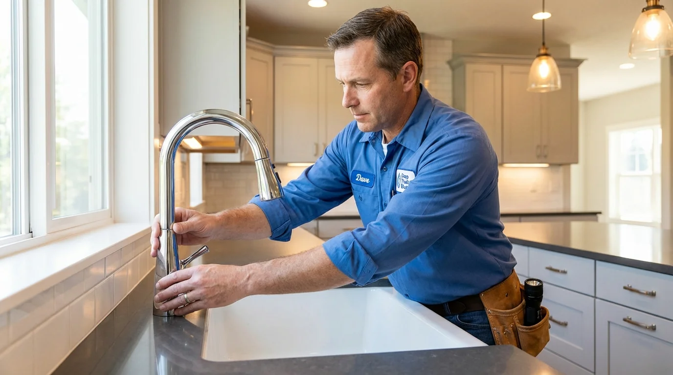 Kitchen faucet installation by Johns Plumbing LLC in Piscataway