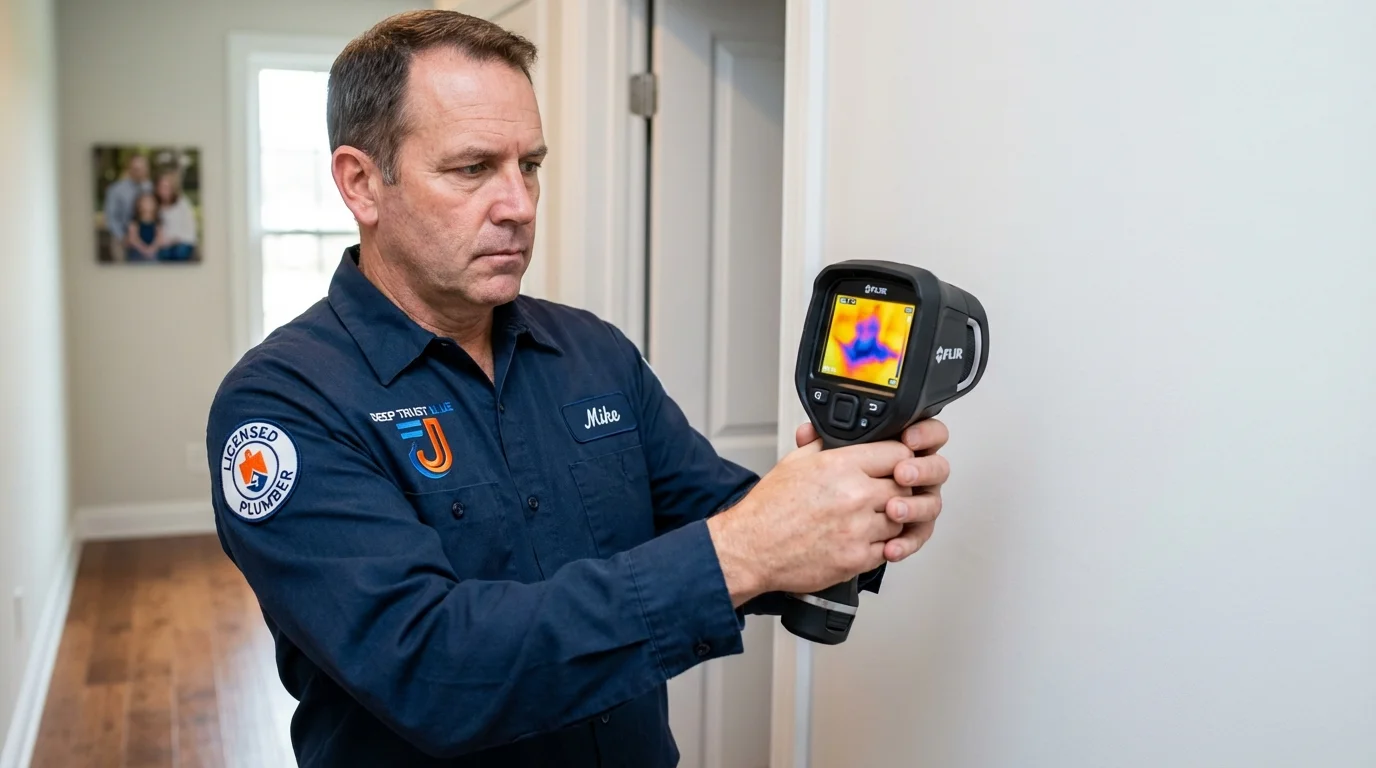 Thermal imaging leak detection by Johns Plumbing LLC in Piscataway